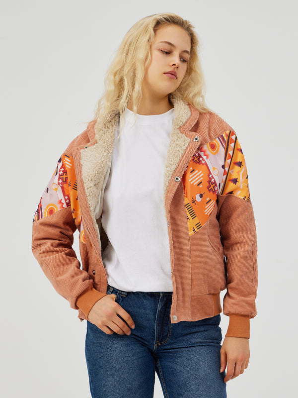 AZTEC ORANGE UNISEX VINTAGE JACKET XS