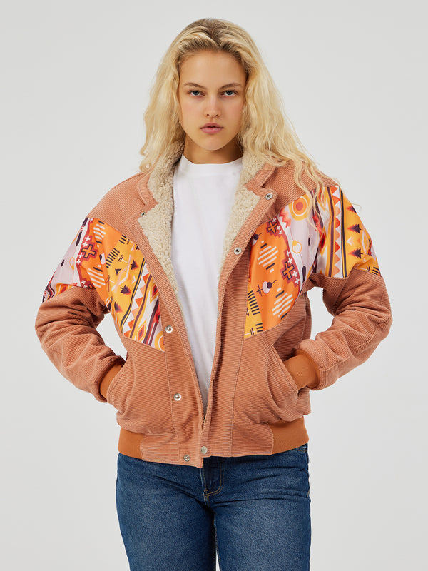 AZTEC ORANGE UNISEX VINTAGE JACKET XS