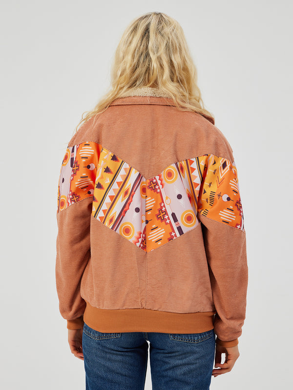 AZTEC ORANGE UNISEX VINTAGE JACKET XS